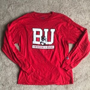 Champion | Boston University Swimming T-Shirt | SIZE MEDIUM